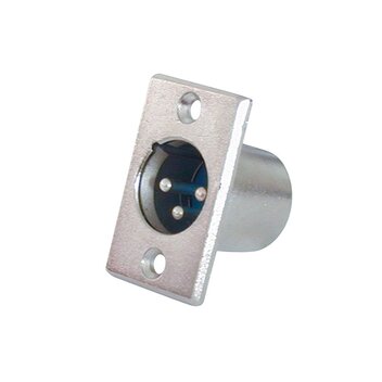 XLR  tropolni panel utikač, metalni