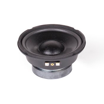 srednjetonski zvučnik, 130 mm (5") midrange  - Paper cone - foam edge  - RMS output power: 100 watt  - Impedance: 4 Ohm  - Sensitivity: 92 dB  - Frequency response: 450-7000 Hz  - Magnet weight: 15 oz  - Voice coil diameter: 25 mm.